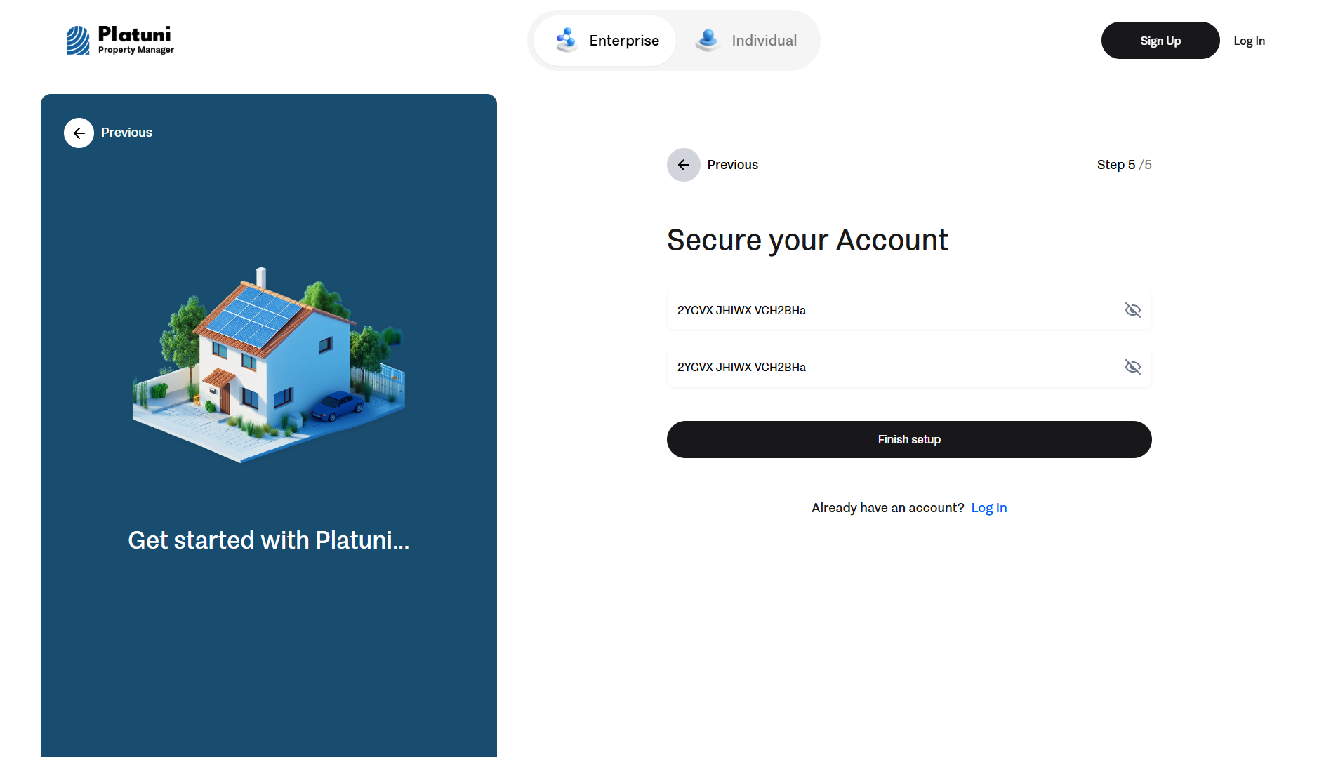 Secure with Password