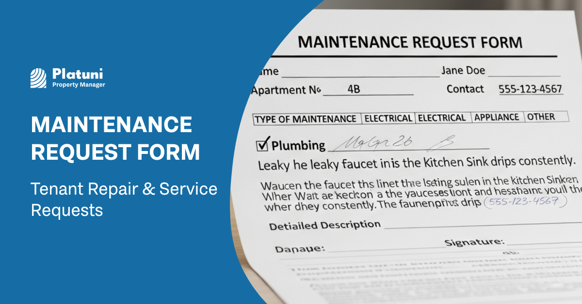 Maintenance Request Form | Tenant Repair & Service Requests