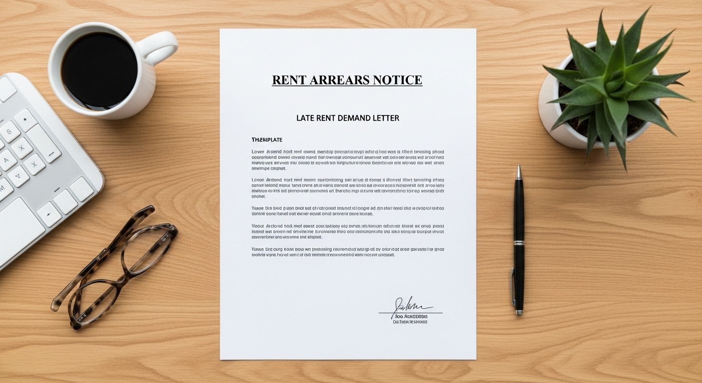 Rent Arrears Notice Template | Late Rent Demand Letter