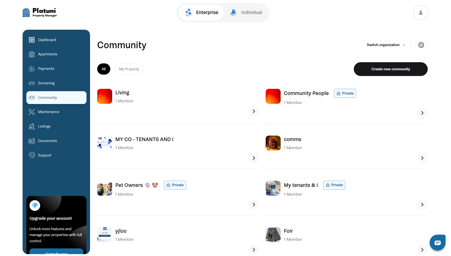 Community Groups