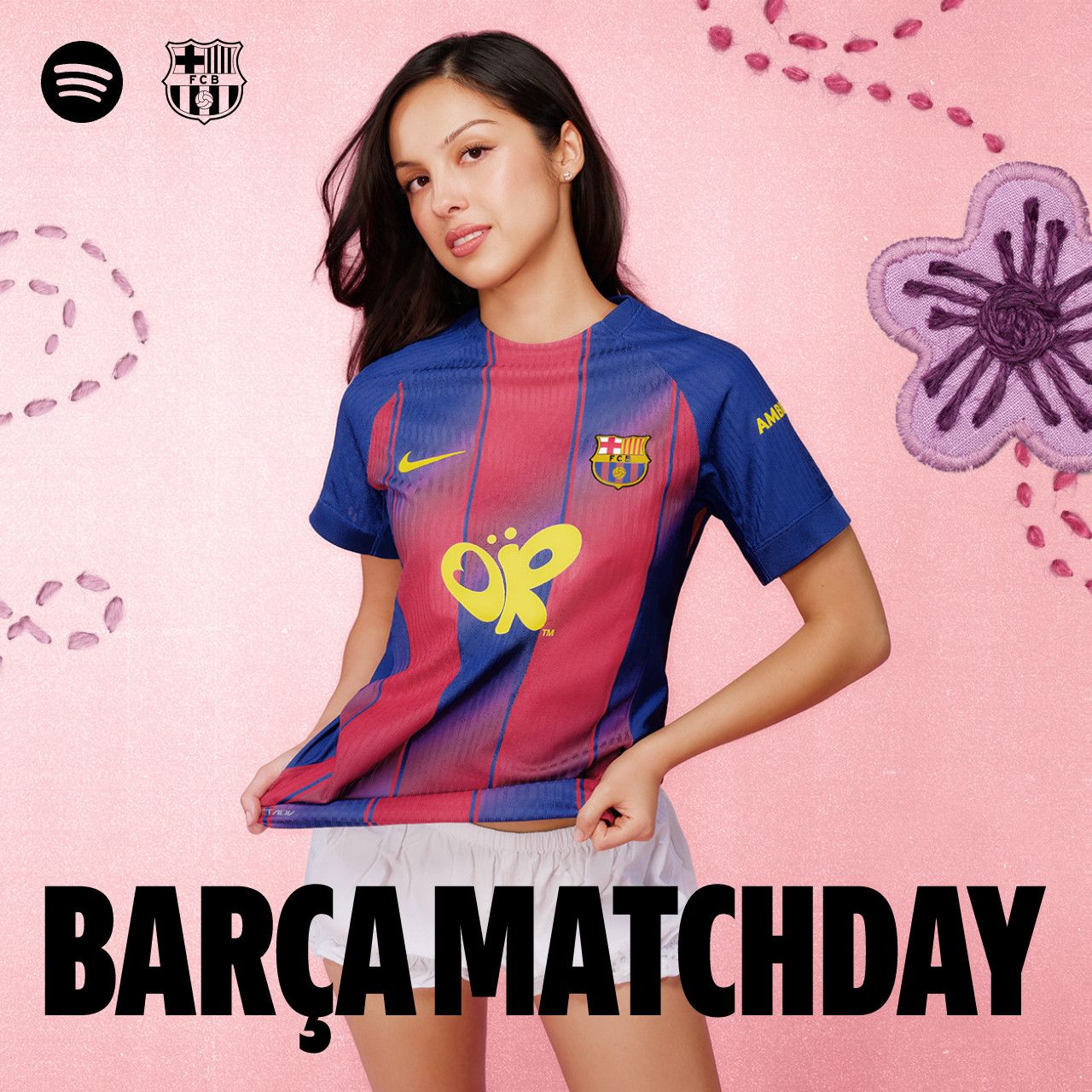 Olivia Rodrigo Takes the FC Barcelona Shirt for El Clásico 