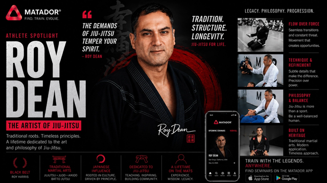 Roy Dean demonstrating jiu-jitsu technique at BJJ seminar featured on Matador