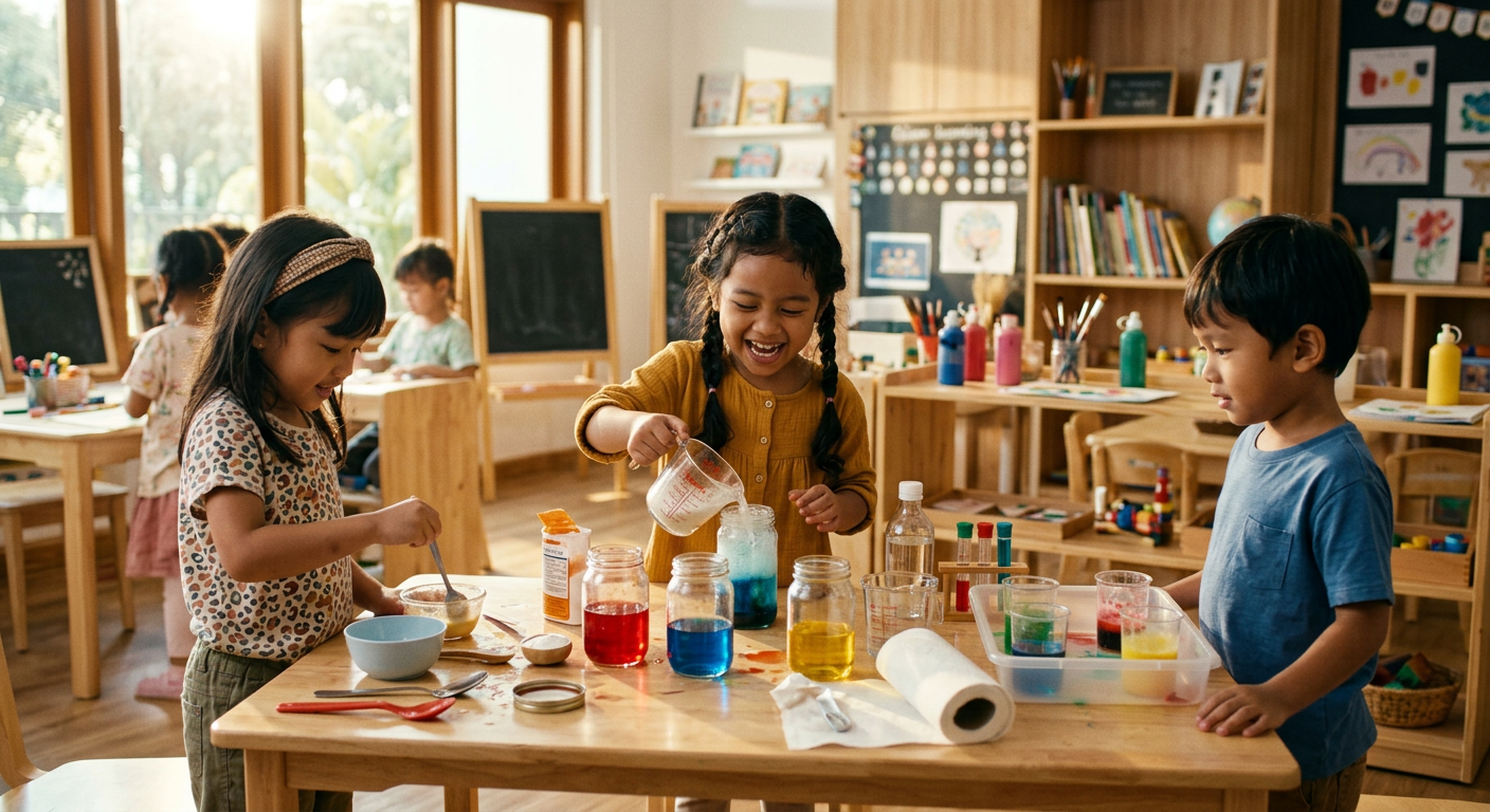 Aktivitas Sains Sederhana di Dapur untuk Stimulasi Rasa Ingin Tahu Anak Usia 4-6 Tahun