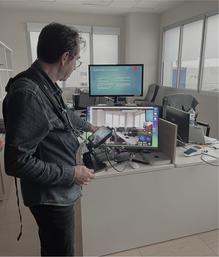 Mostrando video grabado con dron