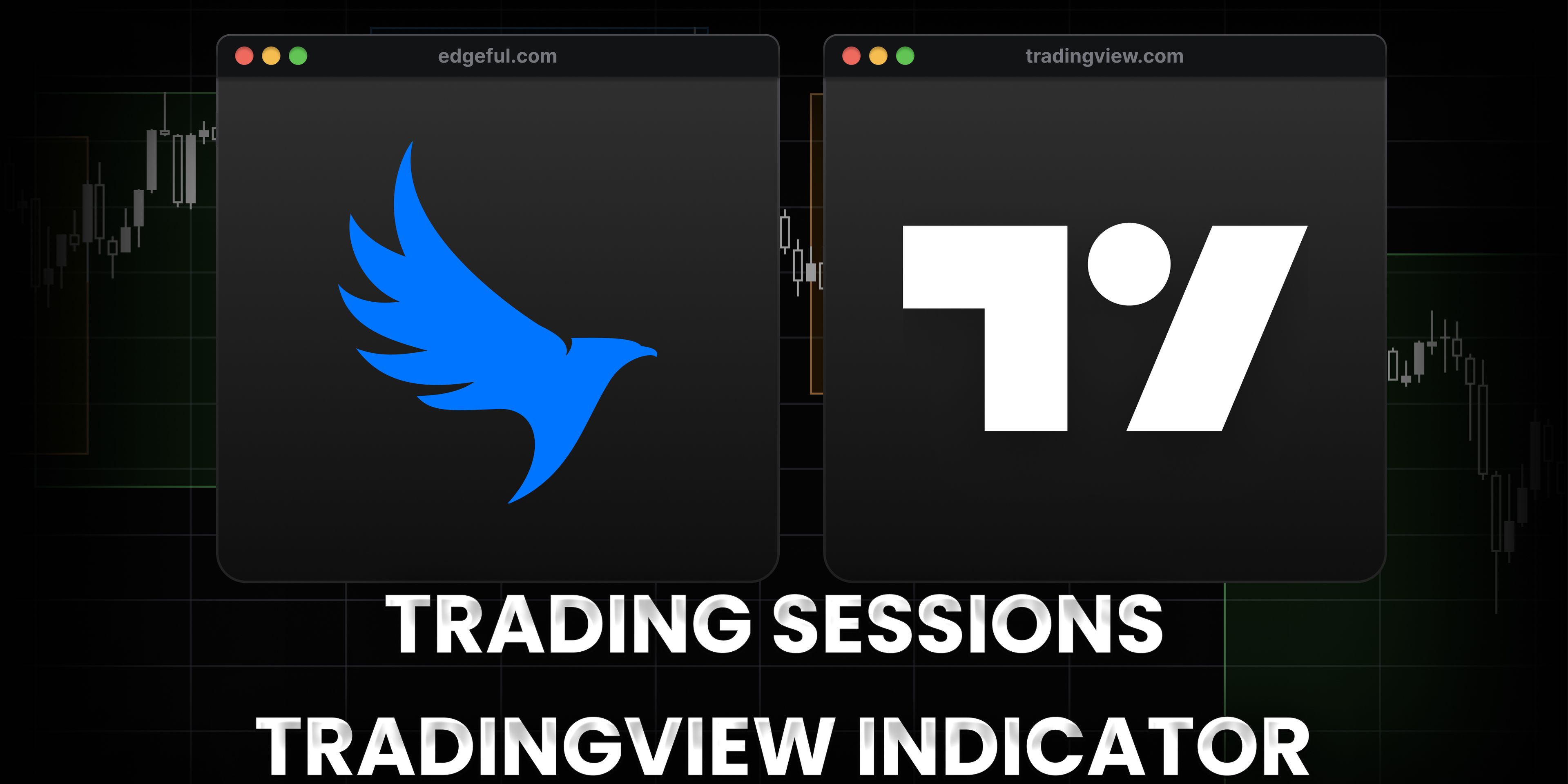 trading sessions indicator on TradingView displaying color-coded session boxes for New York London and Asian trading hours on futures chart