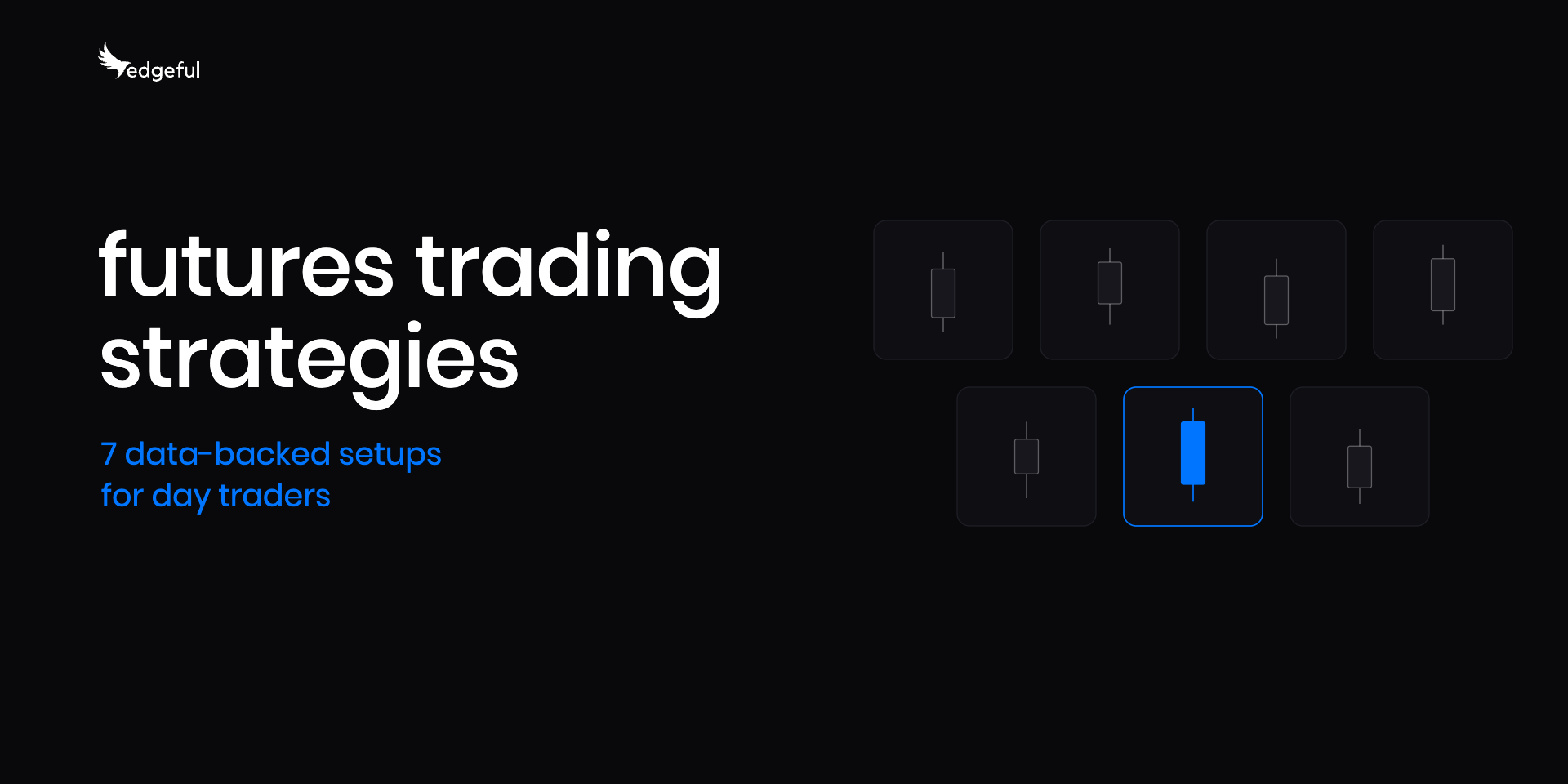 futures trading strategies: 7 data-backed setups for day traders, seven candlestick setups with one highlighted in blue