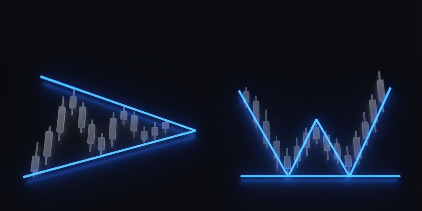day trading chart patterns guide showing 2 patterns