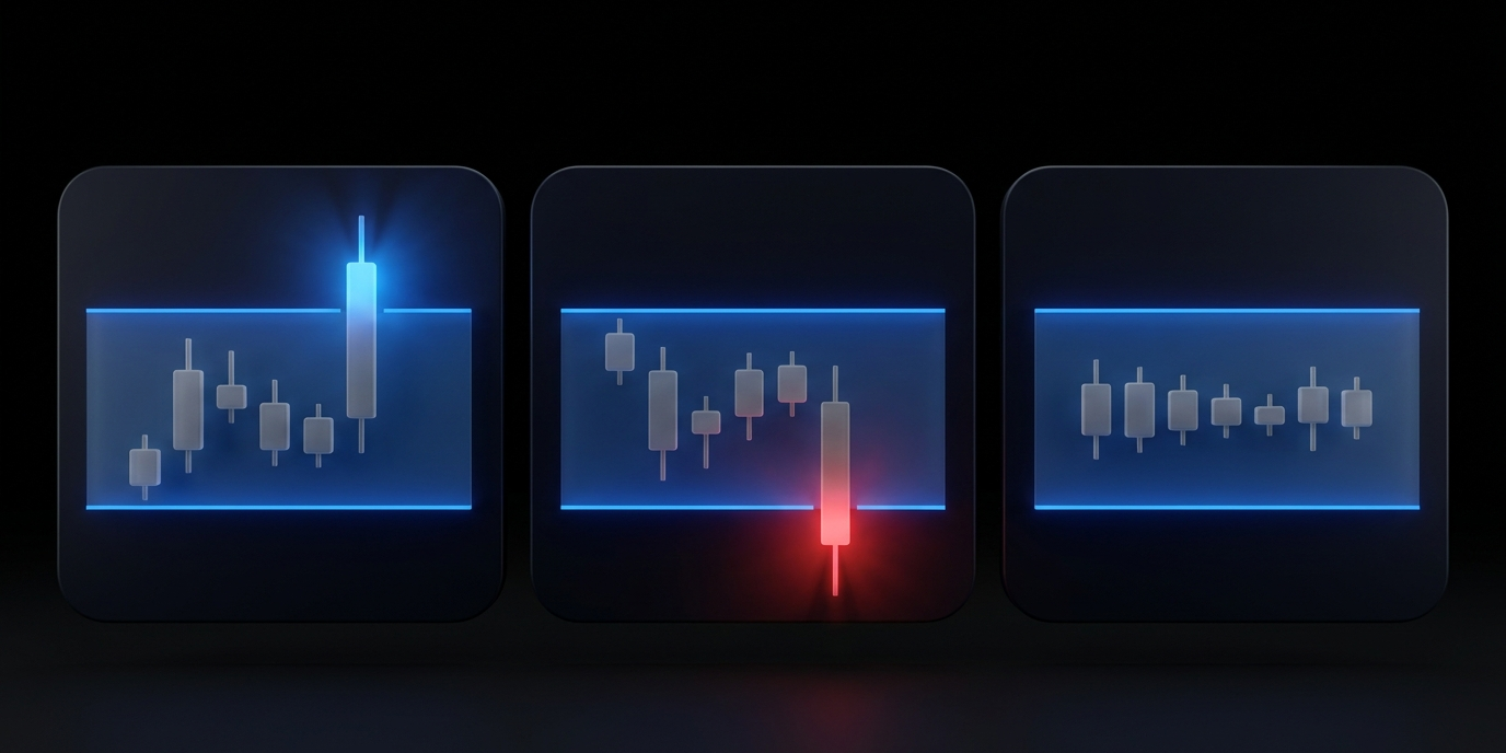 inside day in trading breakout data showing ES, NQ, TSLA, and NVDA statistics over 6 months during the NY session