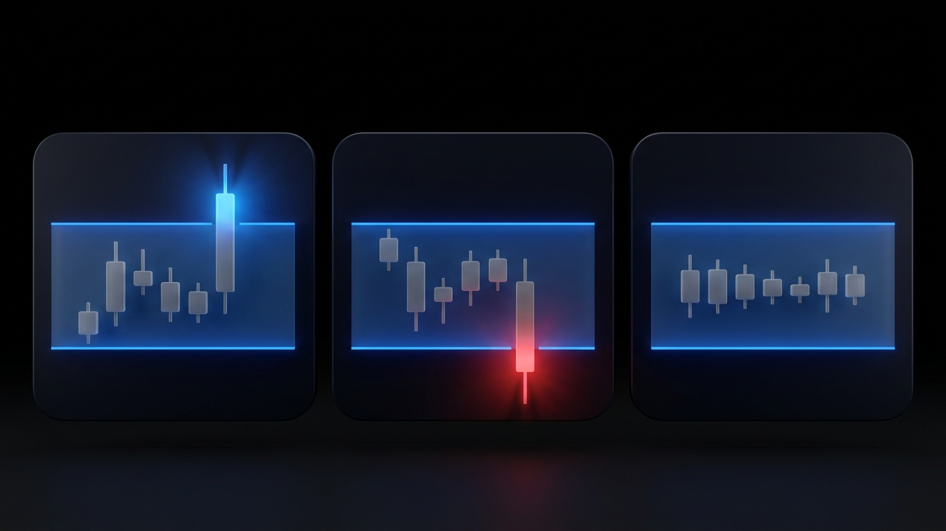 inside day in trading breakout data showing ES, NQ, TSLA, and NVDA statistics over 6 months during the NY session