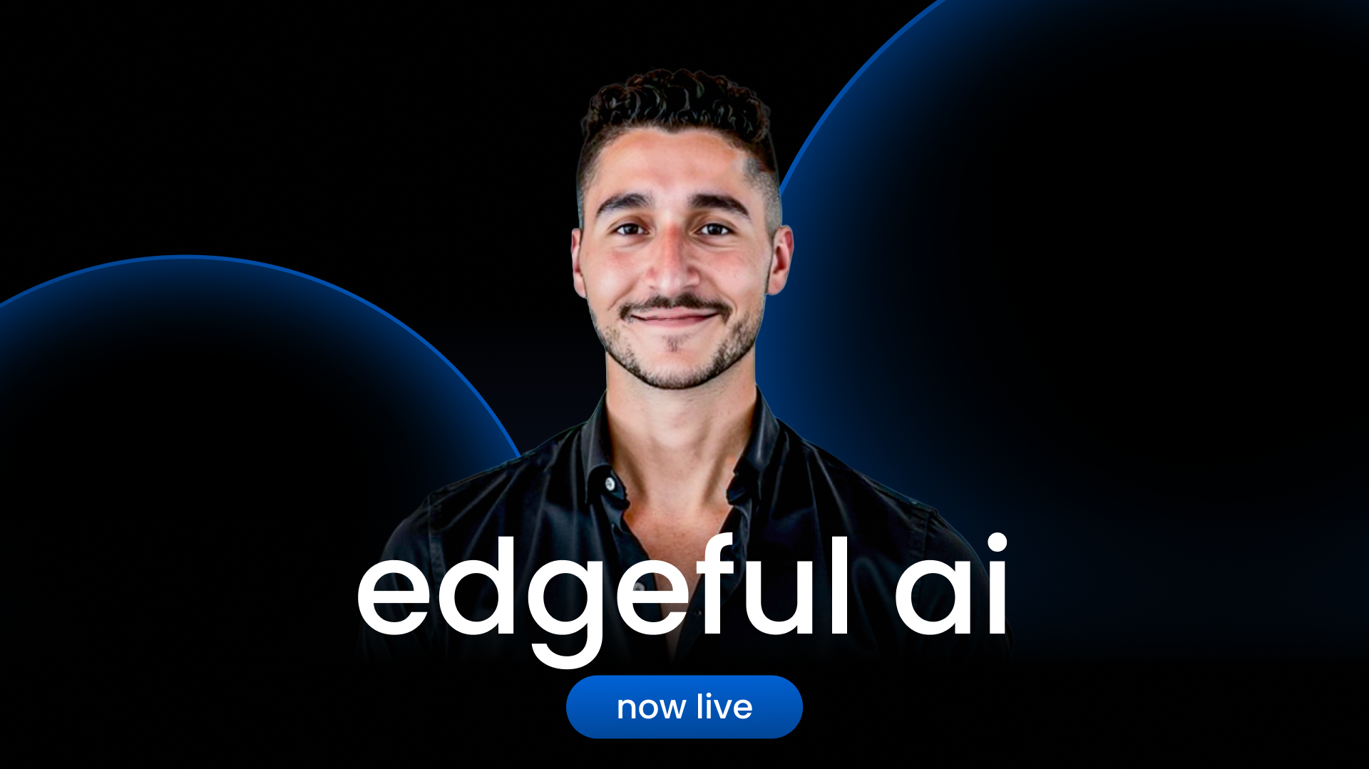 trading AI is now live at edgeful showing feature image of André with the text "edgeful ai" above the "now live" button.