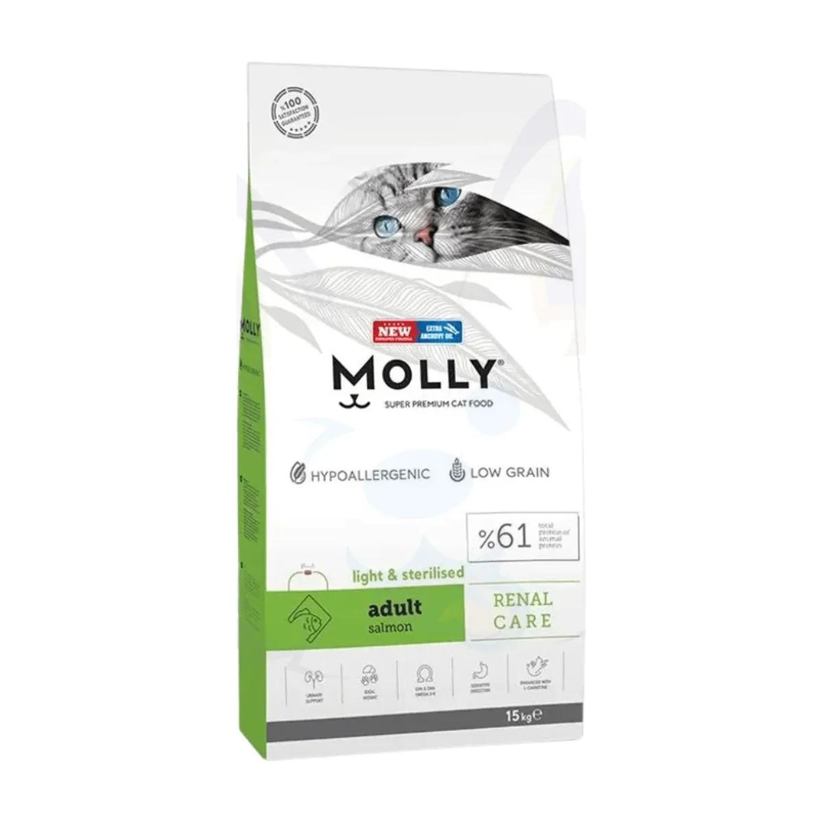 Croquettes Molly Renal Care Pour Chats Stérilisés et Sensibles aux Problèmes Rénaux Oméga-3, Molly à Casablanca