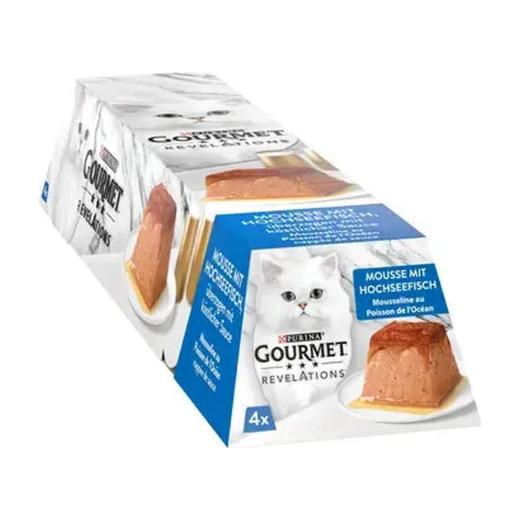 Purina Gourmet Revelations Mousseline au poisson de l'océan en sauce 4 x 57 g, Purina Gourmet à Casablanca