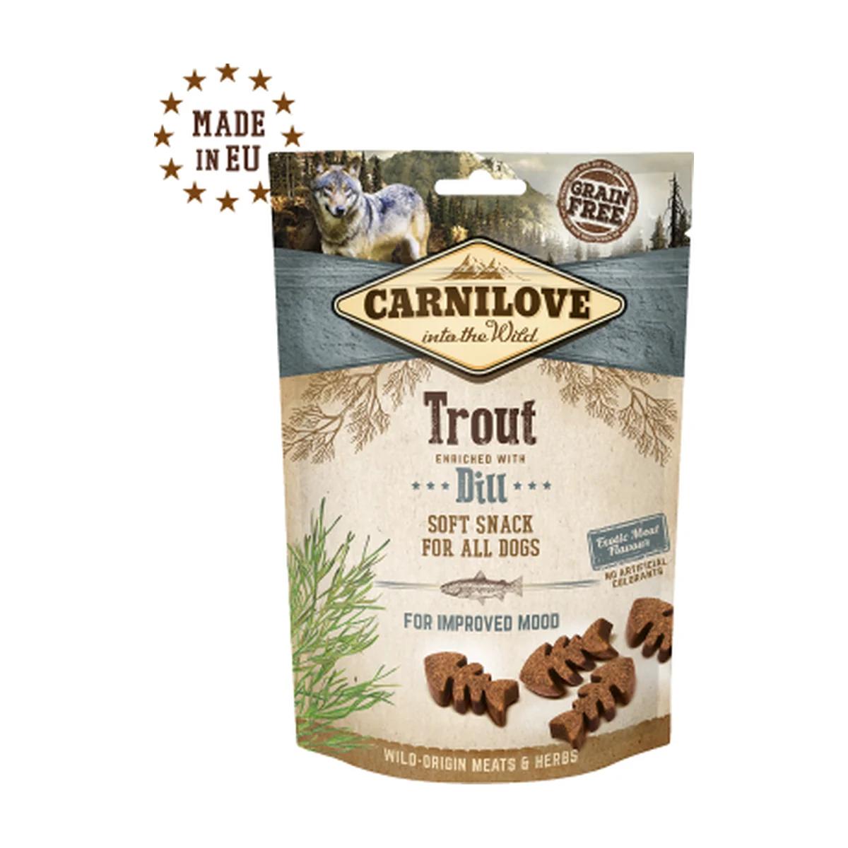 Carnilove Snack friandise moelleuse pour chien à la truite et à l’aneth 200 g