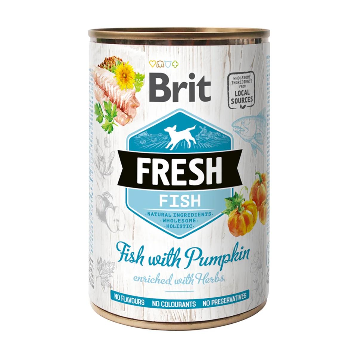 Brit Fresh Pâtée au poisson et à la citrouille pour chien 400 g