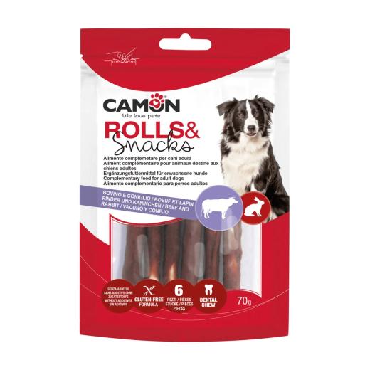 Camon Rouleaux de Lapin et Viande 12 cm x 70 g x 6 pcs, Camon à Casablanca