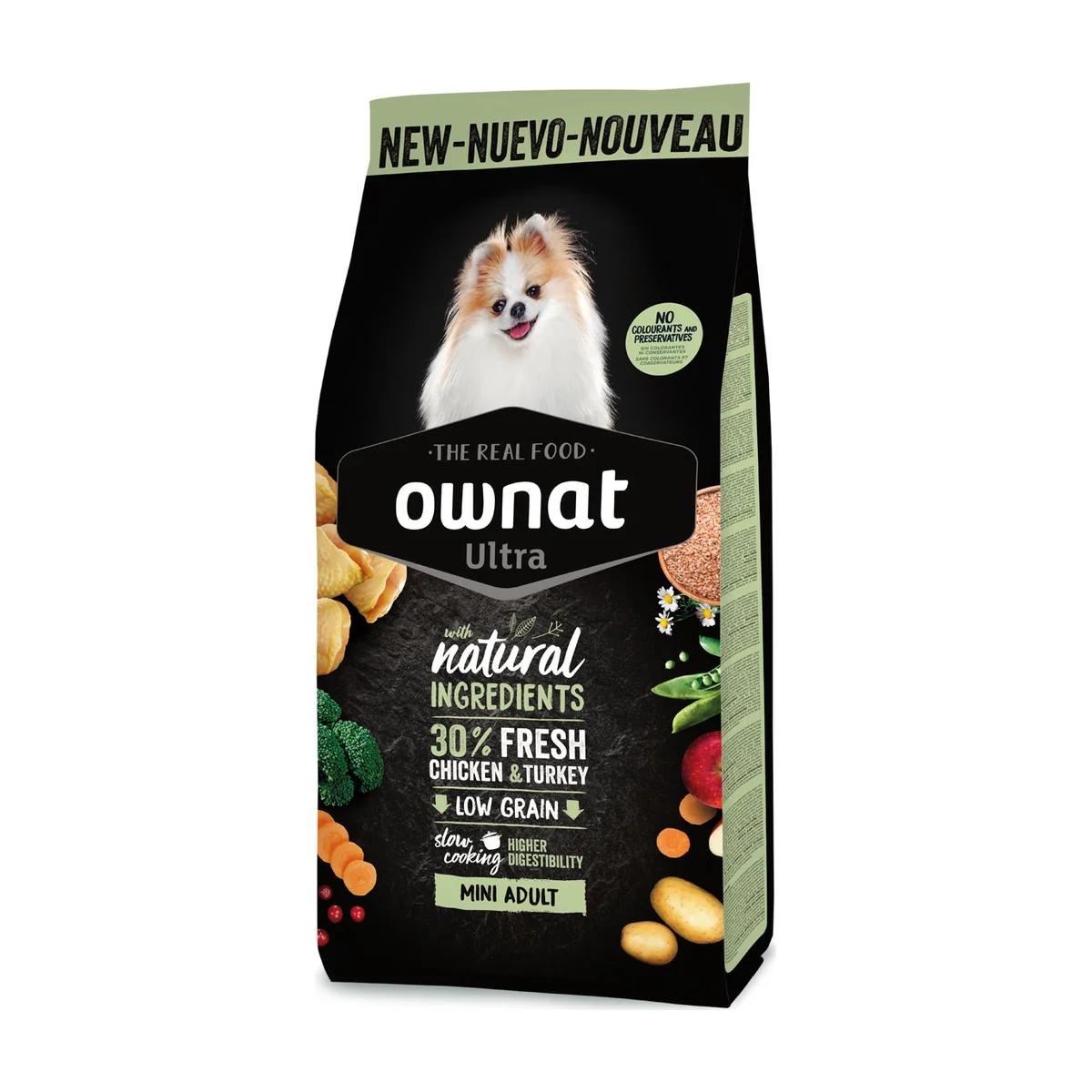 Ownat Ultra croquettes pour chien adulte petite race Mini Adult 3 kg