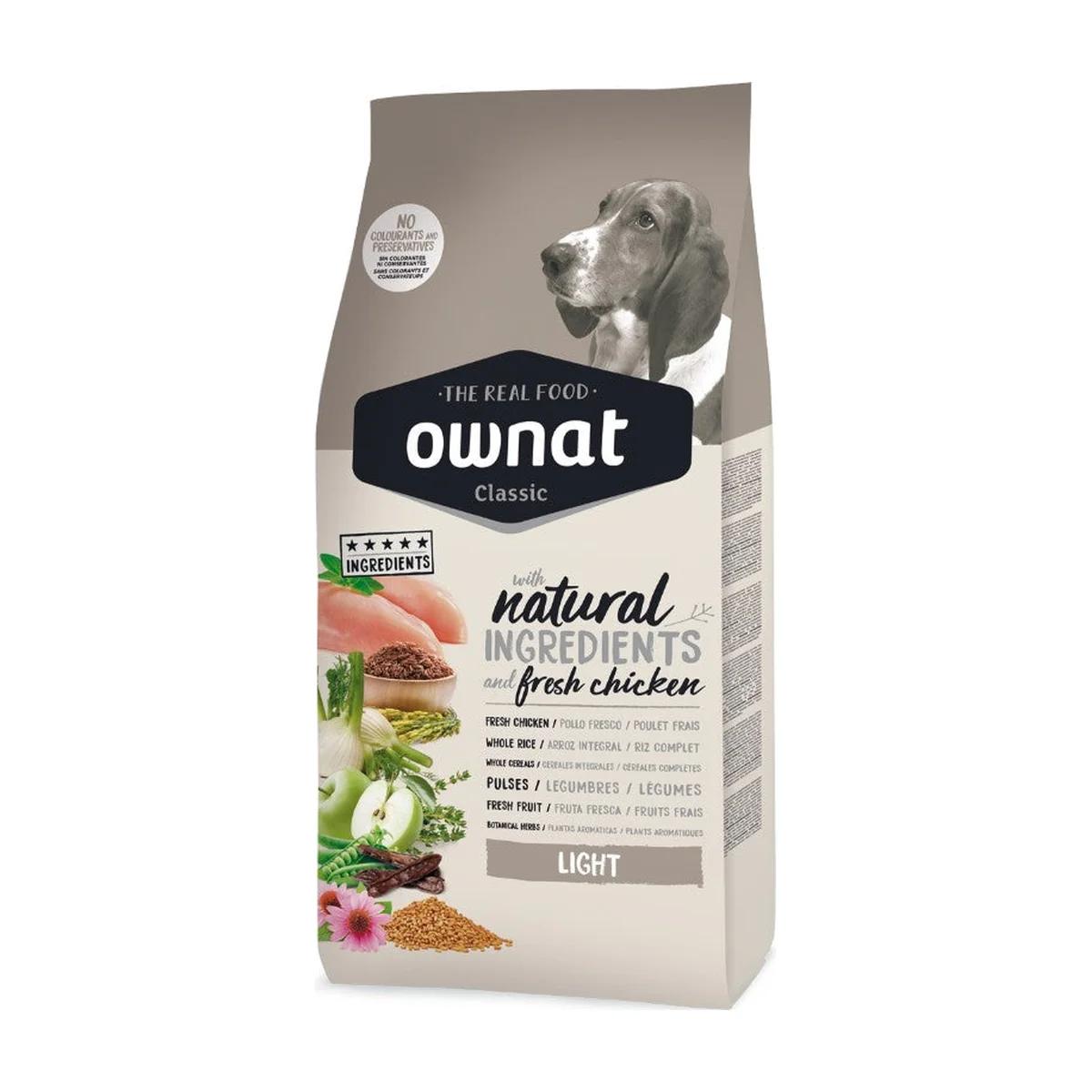 Ownat Classic Croquettes Light pour chien peu actif ou en surpoids 20 kg