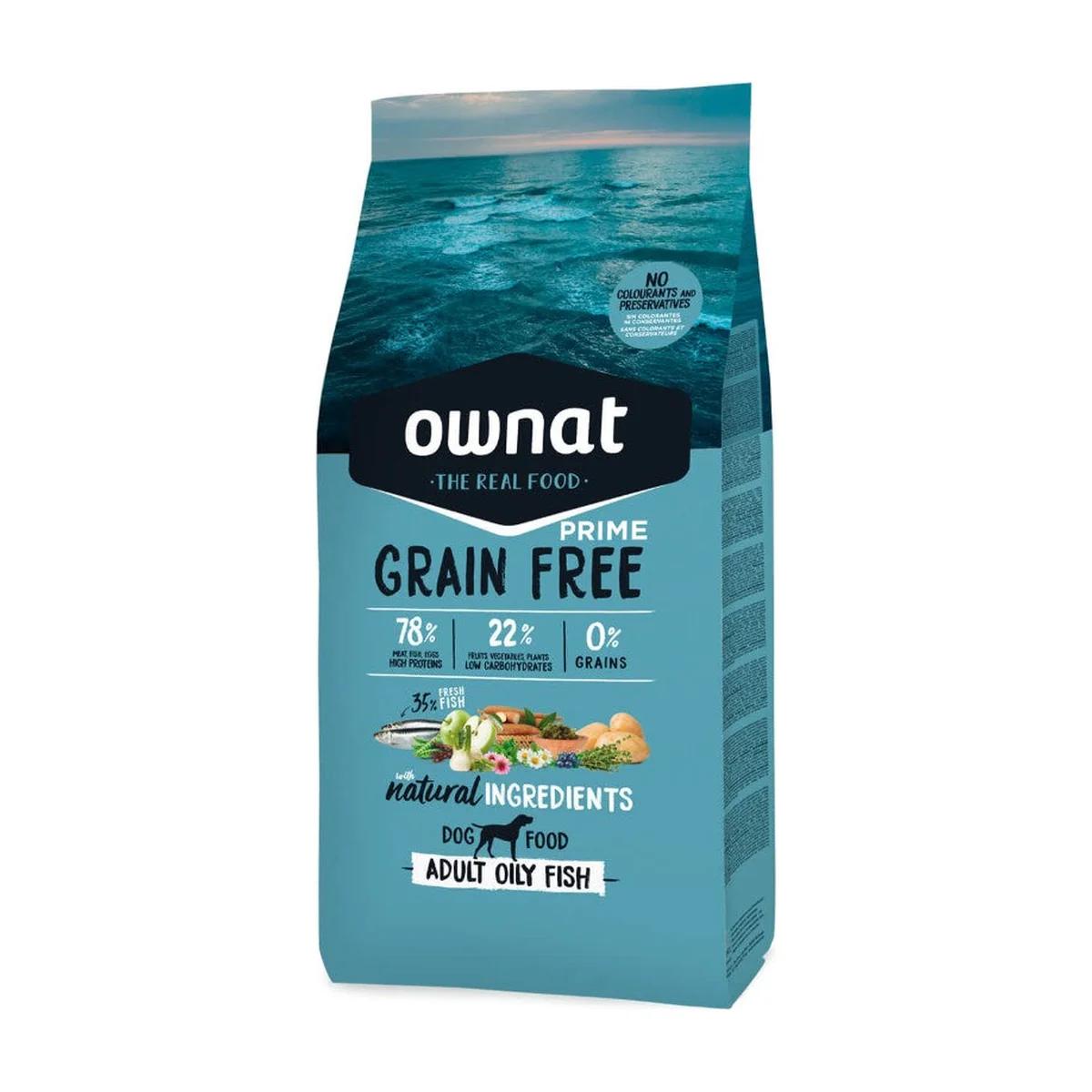 Ownat Grain Free Prime Croquettes pour chien adulte au poisson gras 12 kg