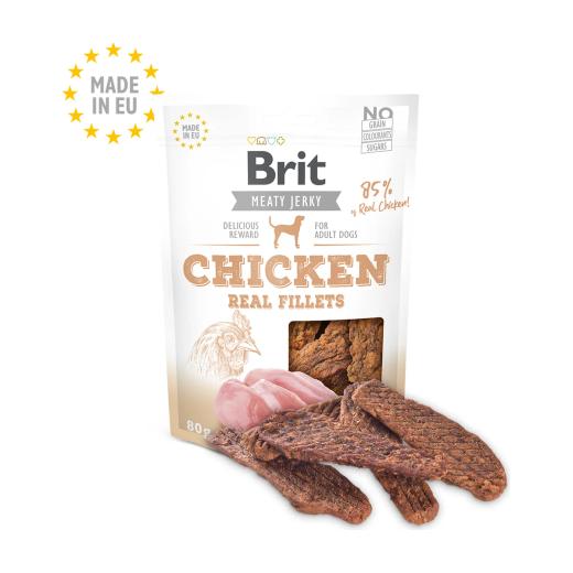 Brit Meat Jerky Snack Filets de poulet 80 g, Brit à Casablanca