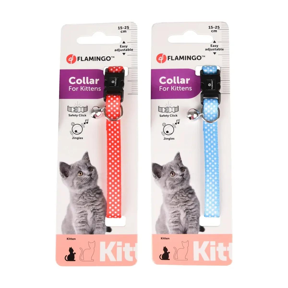 Flamingo Collier pour chaton Aiwa, rouge ou bleu, 15-25 cm, Flamingo à Casablanca
