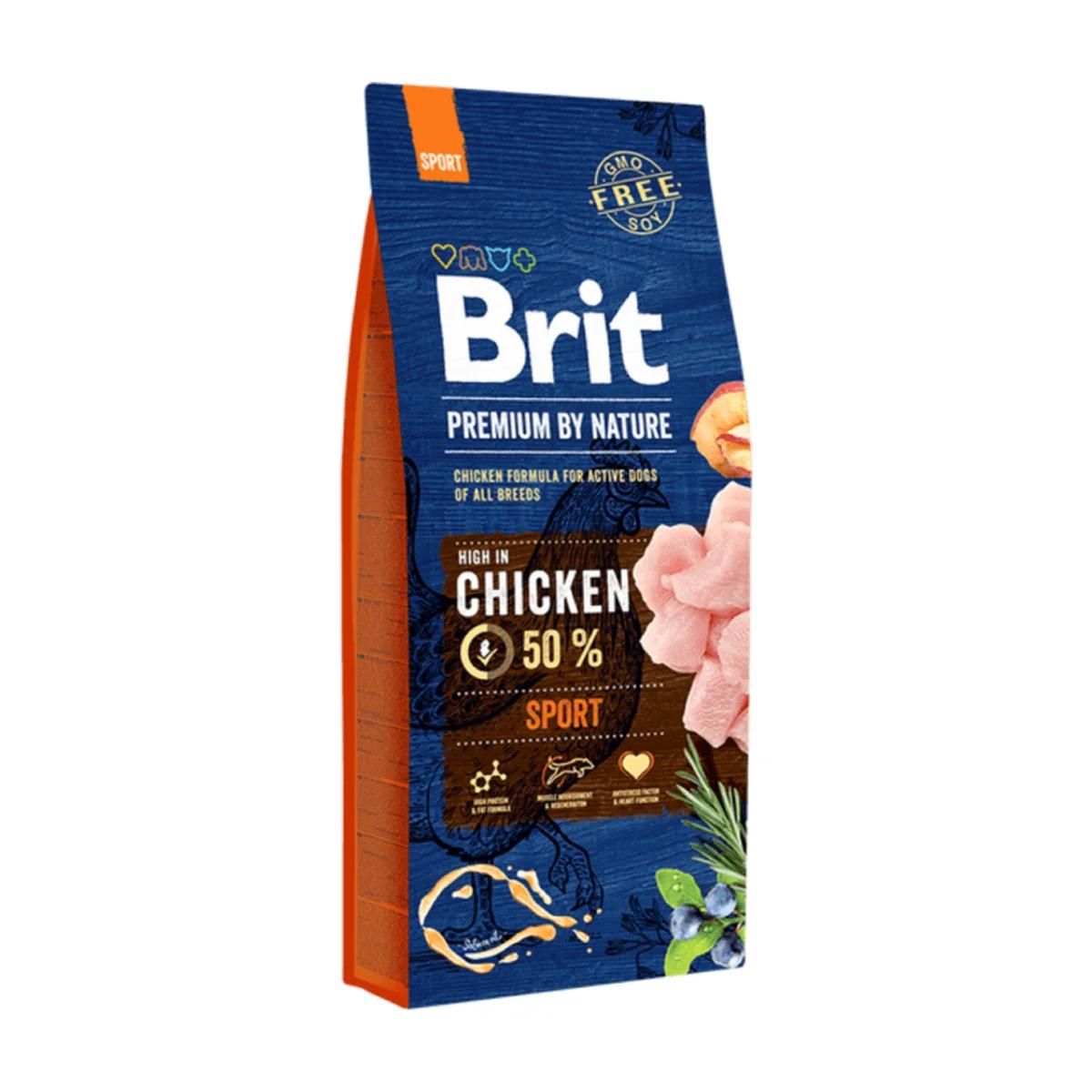 Brit Premium by Nature Croquettes pour chien sportif Sport 15 kg