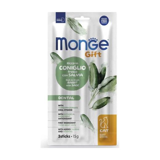 Monge Gift Dental Adult Chat Rich In Fresh Rabbit With Sage Soft Stick 15 g, Monge à Casablanca