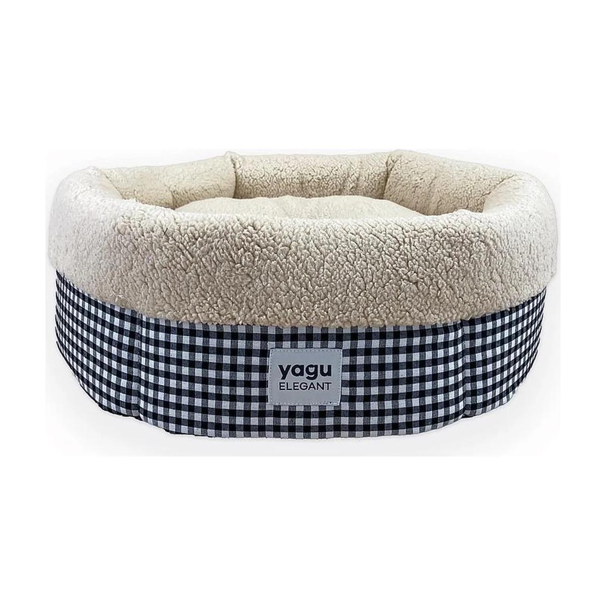 Yagu Lit berceau Royal Vichy noir 48 x 48 cm
