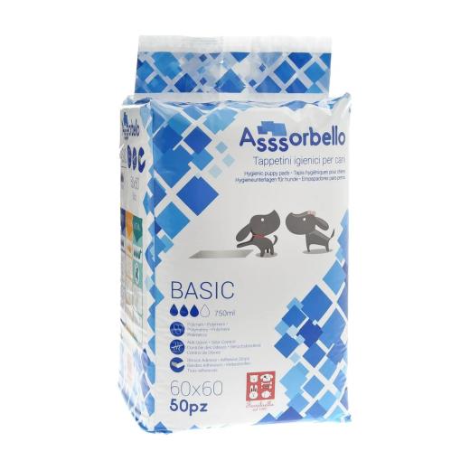 Ferribiella Tapis absorbant Basic pour chien 60x60 cm, 50 pièces, Ferribiella à Casablanca