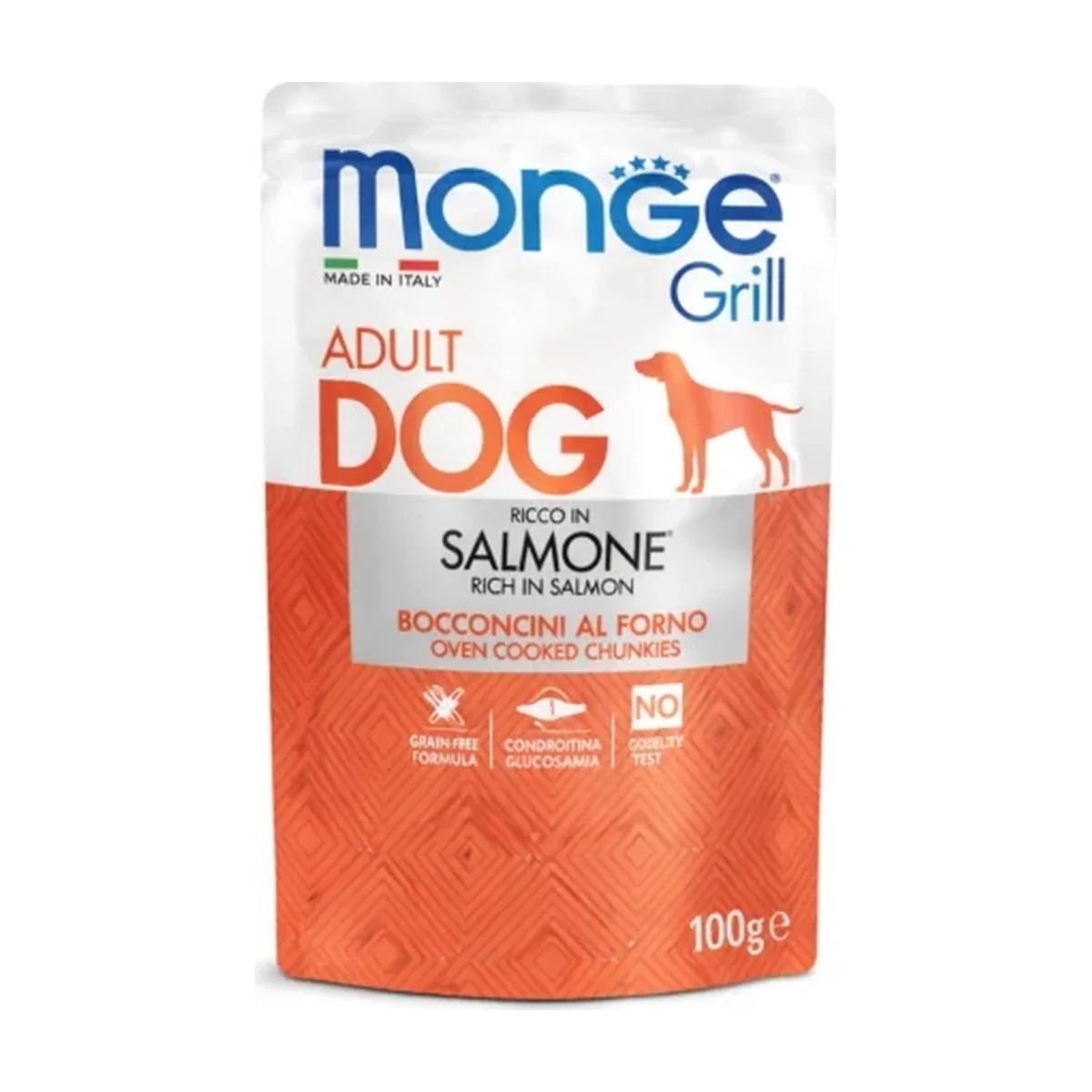 Monge Grill cooked Pour Chiens Adultes Riches en Saumon 100 g, Monge à Casablanca