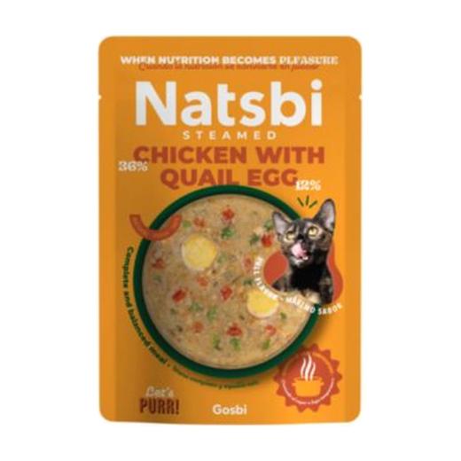 Natsbi Cat Steamed Chicken With Quail Egg 80 g, Natsbi à Casablanca