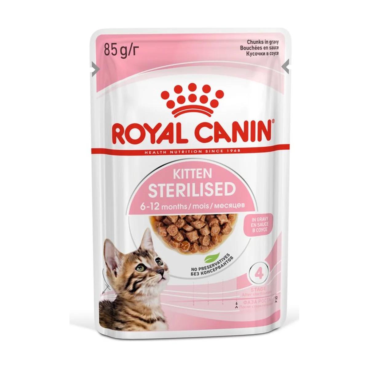 Royal Canin Pâtée Kitten Sterilised en Sauce pour Chaton 85 g