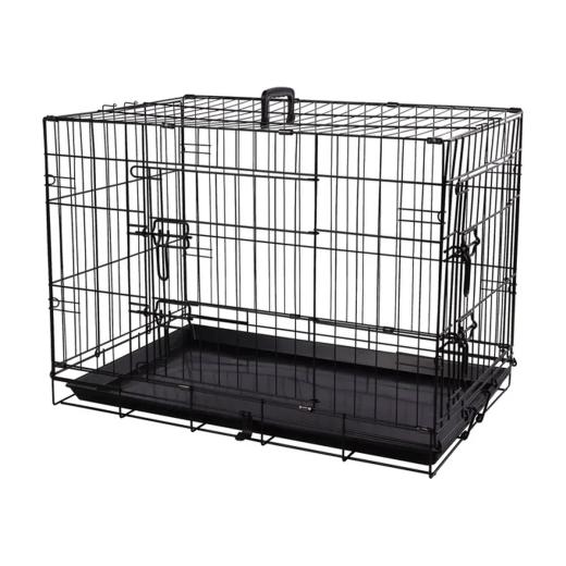 Flamingo Cage métallique Mezo noire pour chien M 77 x 47 x 55 cm, Flamingo à Casablanca