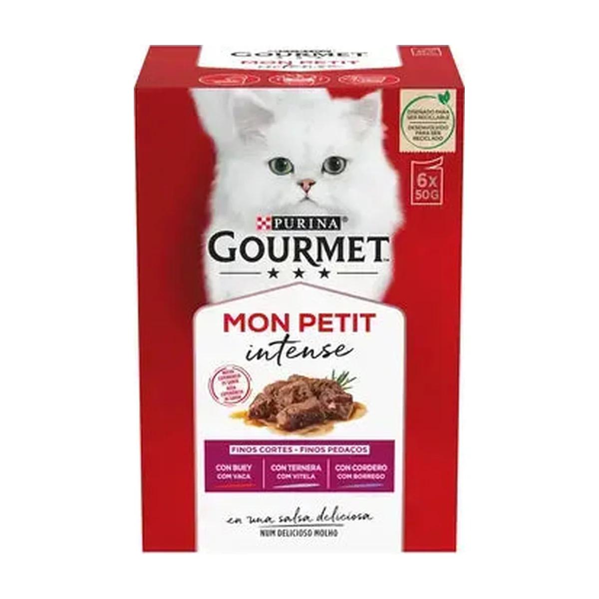 Purina Gourmet Mon Petit pâtée pour chat, sélection de viandes bœuf, veau et agneau 6 x 50 g, Purina Gourmet à Casablanca