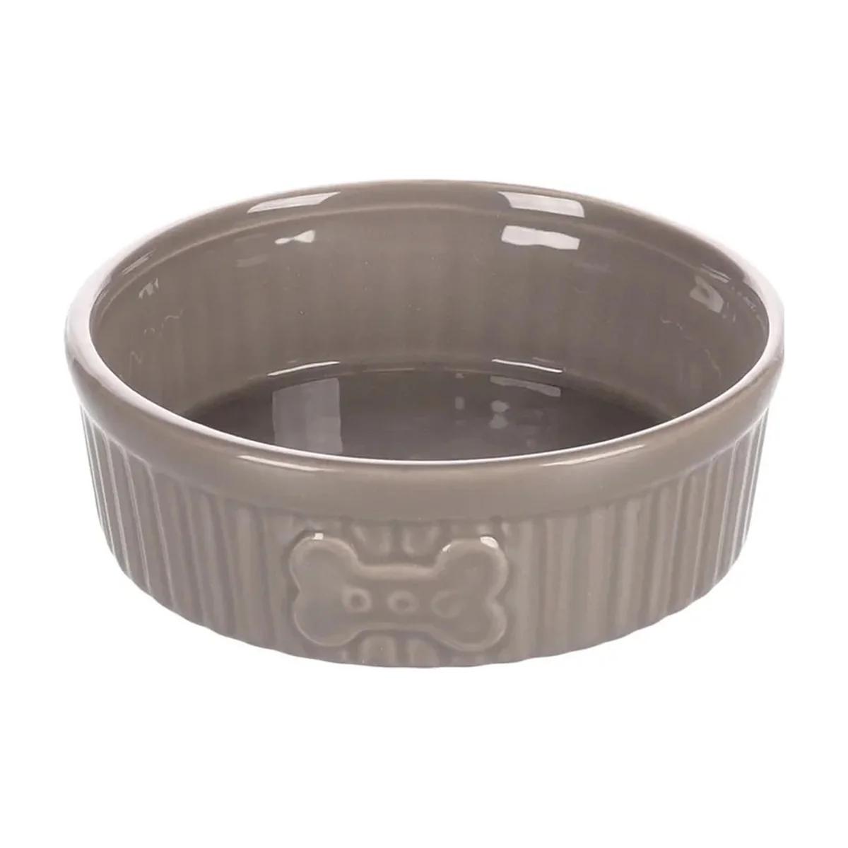 Gamelle en Céramique Chien et Chat Mabel Ceramique Taupe 12,5 cm 300 ml