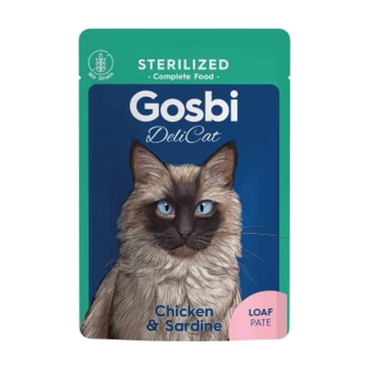 Gosbi Delicat Au Poulet & Sardine Loaf Aliment Complet Pour Chat Stérilisé 70 g, Gosbi à Casablanca