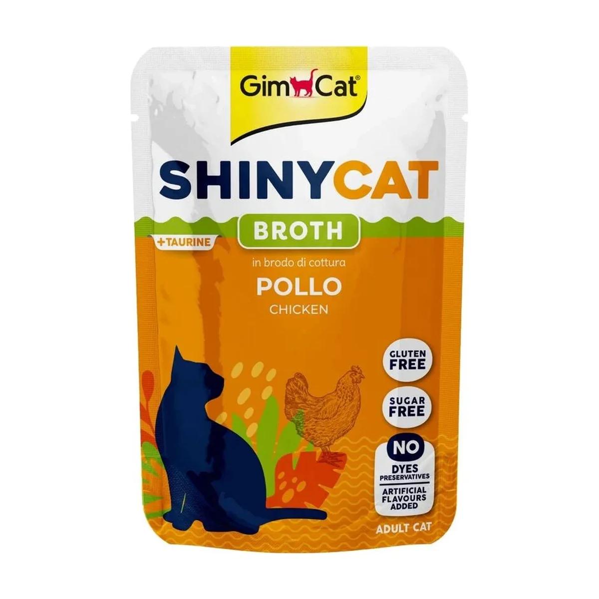 Gimcat Aliment Humide Chat Shinycat Sachet pour chat adulte poulet 70 g