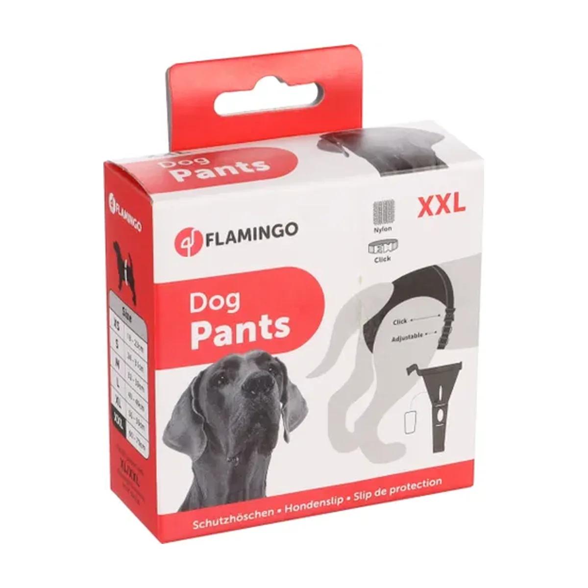 Culotte hygiénique noire pour chienne en chaleur taille XXL (60-70 cm)