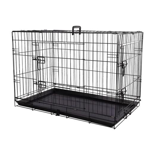 Flamingo Cage métallique Mezo noire pour chien L 92 x 56 x 64 cm, Flamingo à Casablanca