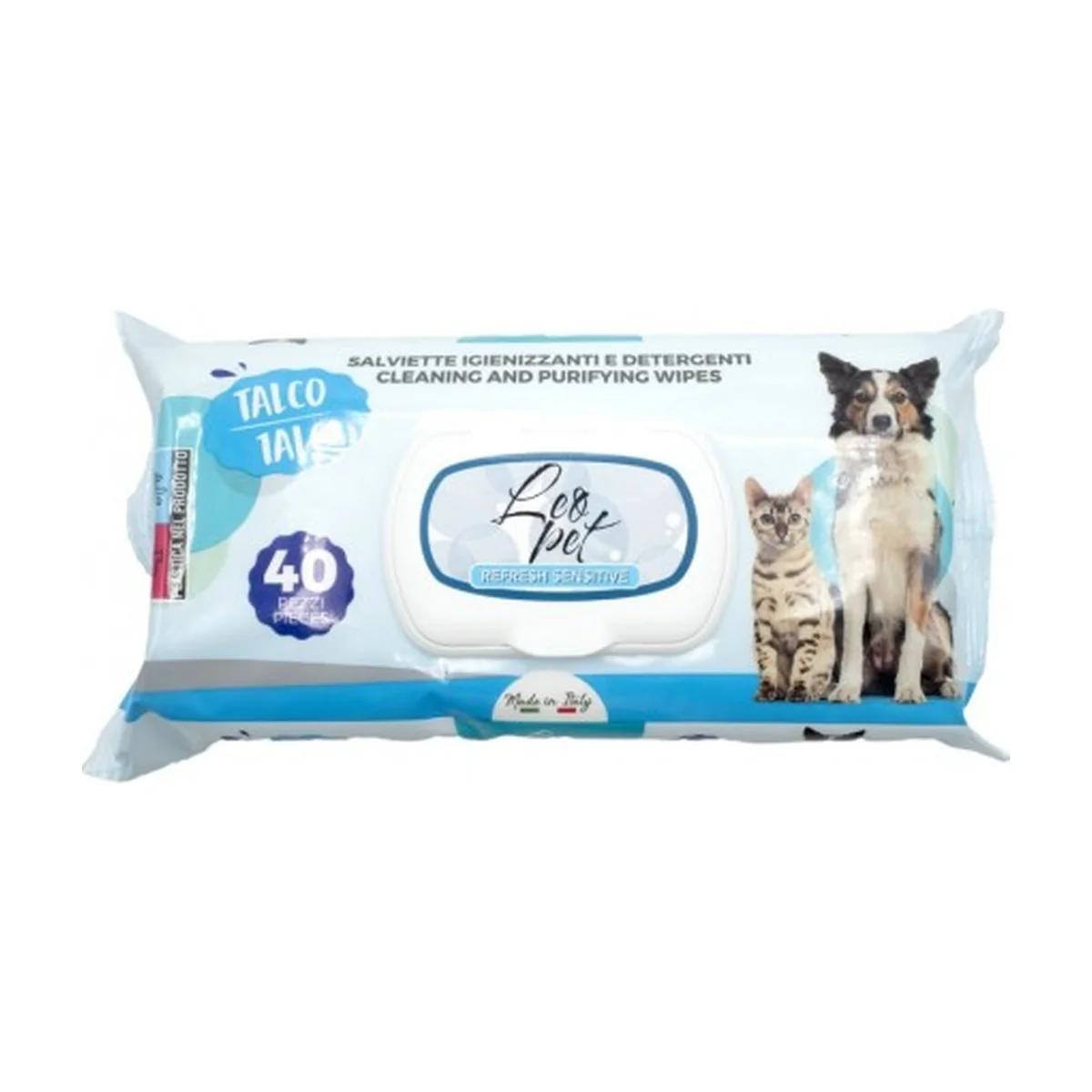 Lingettes LeoPet nettoyantes pour chien et chat – Talco 40 pcs, Leo à Casablanca