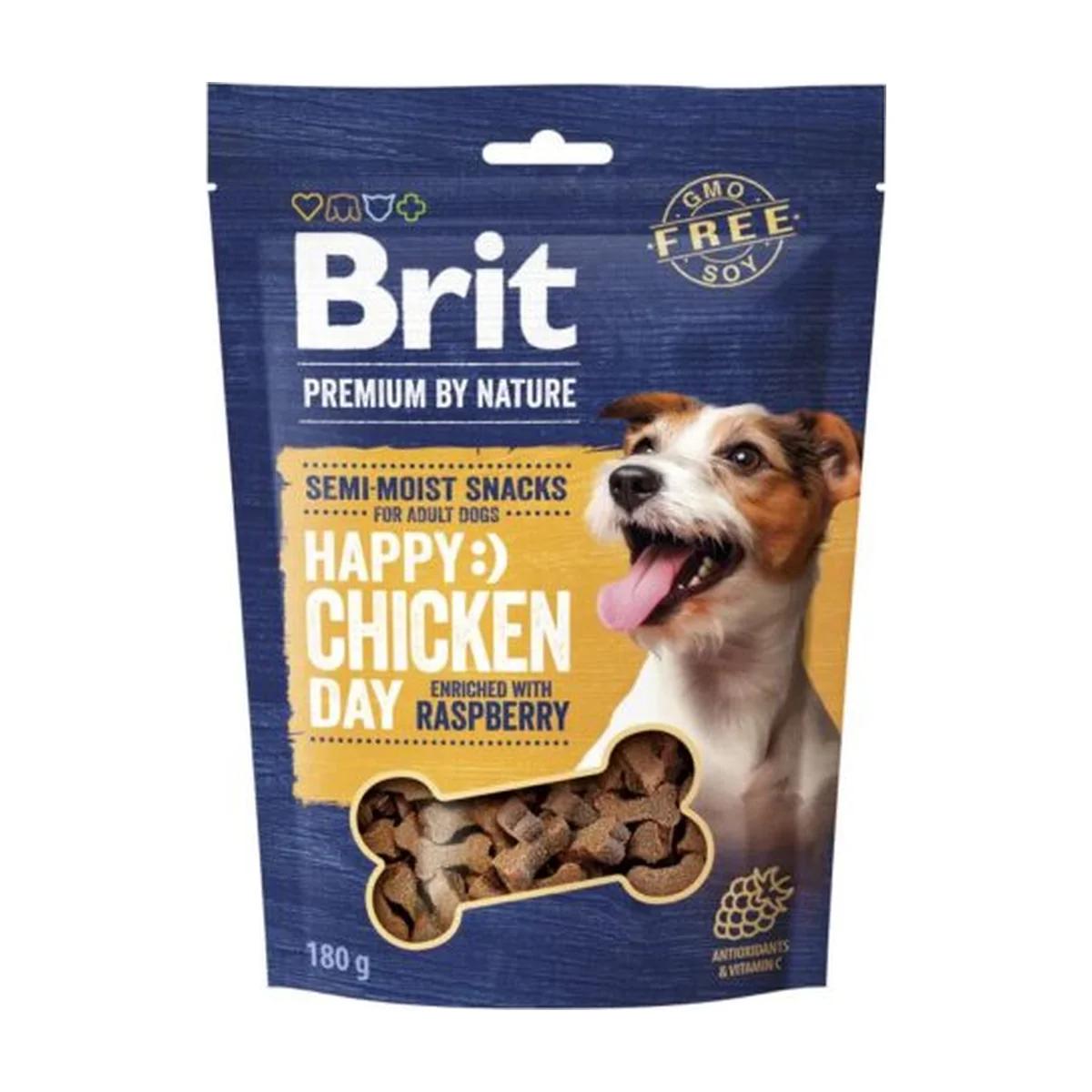 Brit Premium by Nature Snacks semi-humides poulet et framboise pour chien 180 g