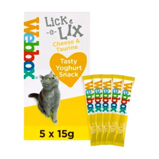 Webbox Lick-e-Lix Cheese & Taurine Gâteries pour chats (paquet de 5), Webbox à Casablanca