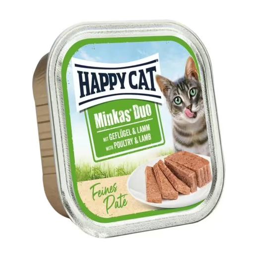 Happy Cat Minkas Duo pâtée pour chat volaille et agneau 100 g, Happy Cat à Casablanca