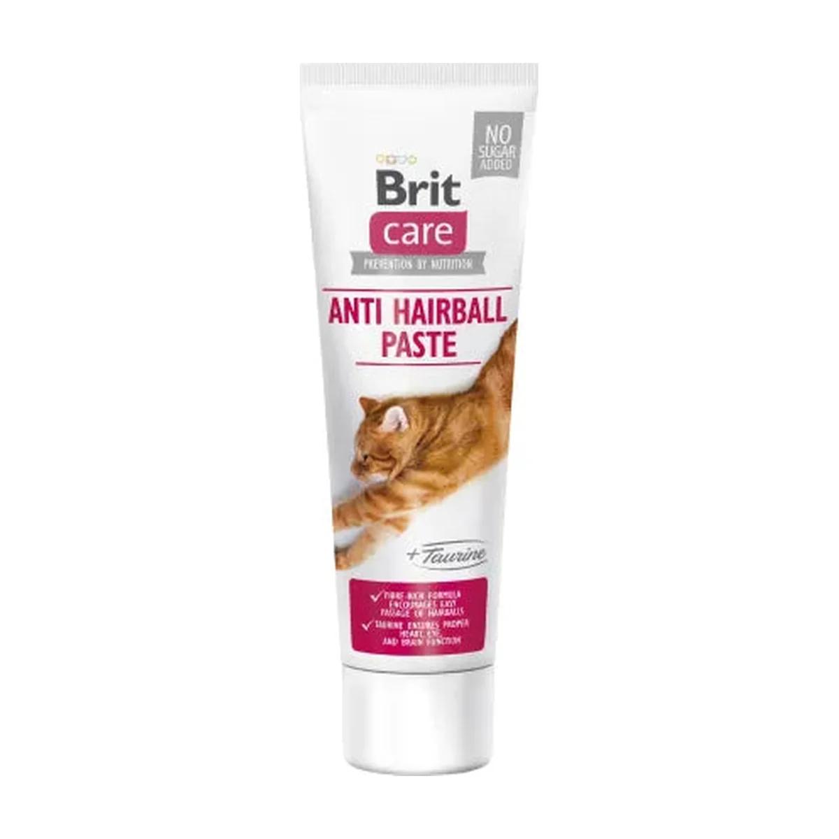 Brit Care Pâte anti-boules de poils à la taurine pour chat 100 g