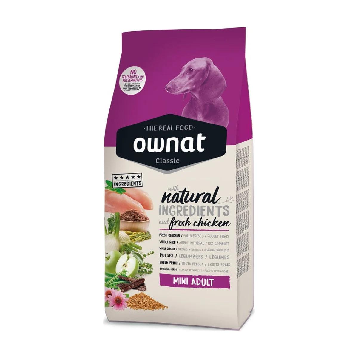 Ownat Classic Croquettes pour chien adulte de petite race Mini 4 kg