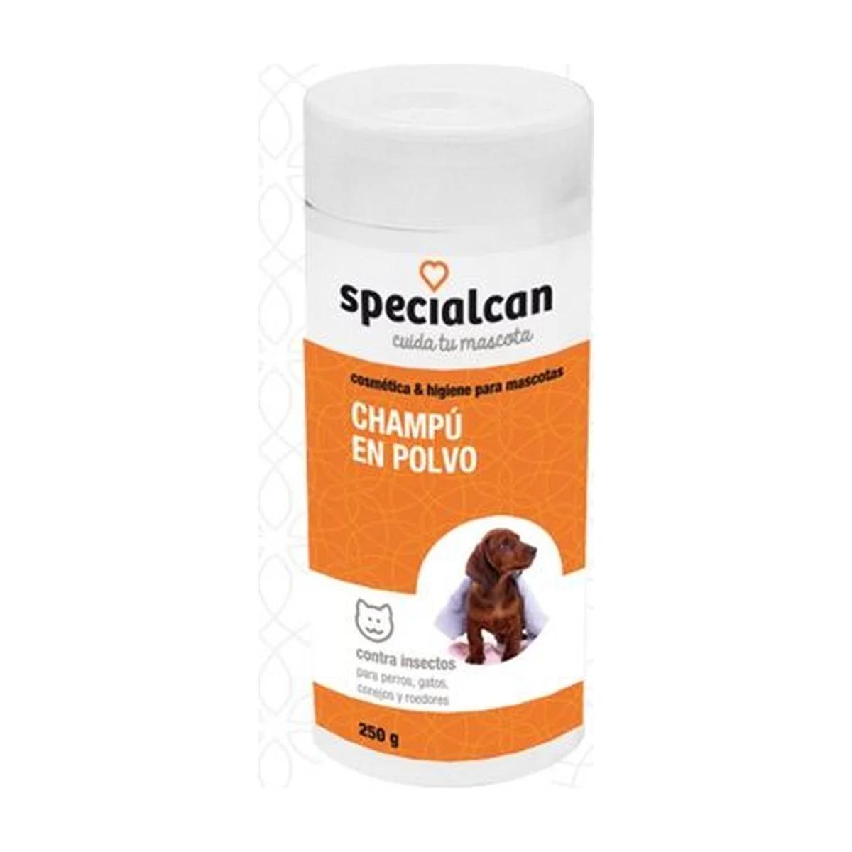 Specialcan Shampoing en poudre sans eau pour chiens, chats et petits animaux 250 g