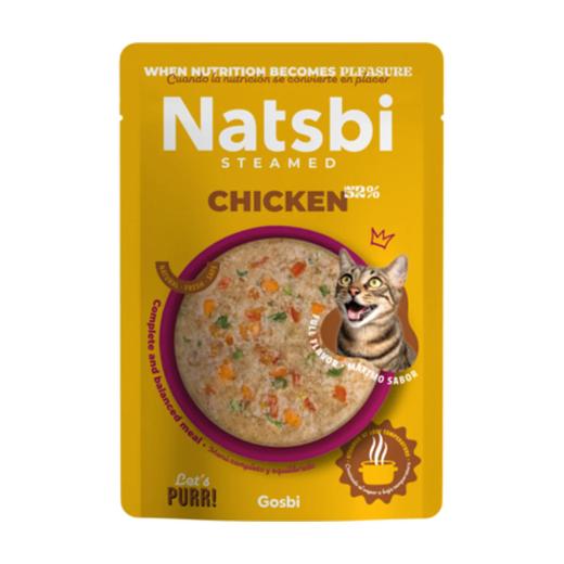 Gosbi Natsbi Steamed Pâtée pour chat au poulet 80 g, Gosbi à Casablanca