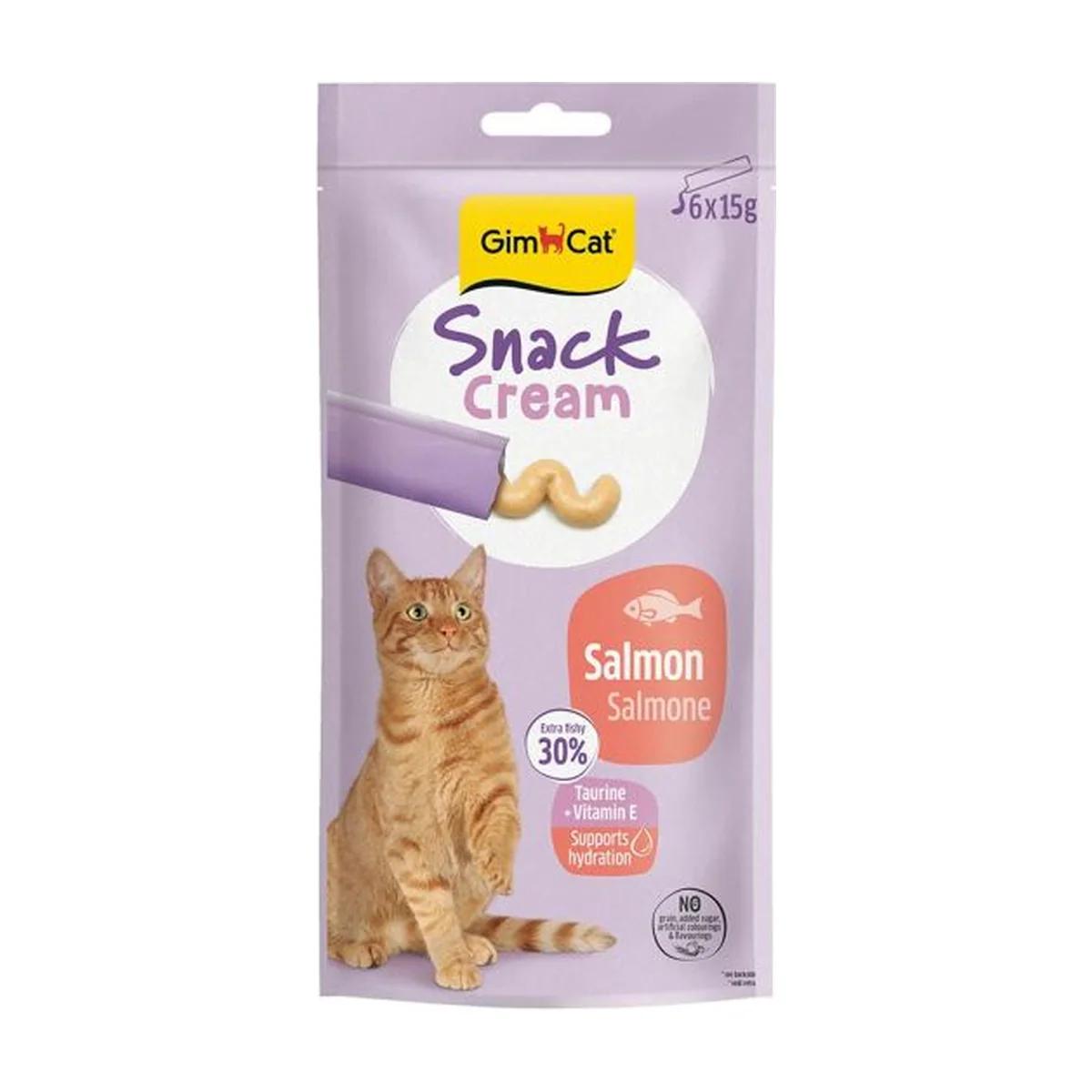 Gimcat Snack Cream Saumon – Friandise pour Chat 6x15 g, Gimcat à Casablanca