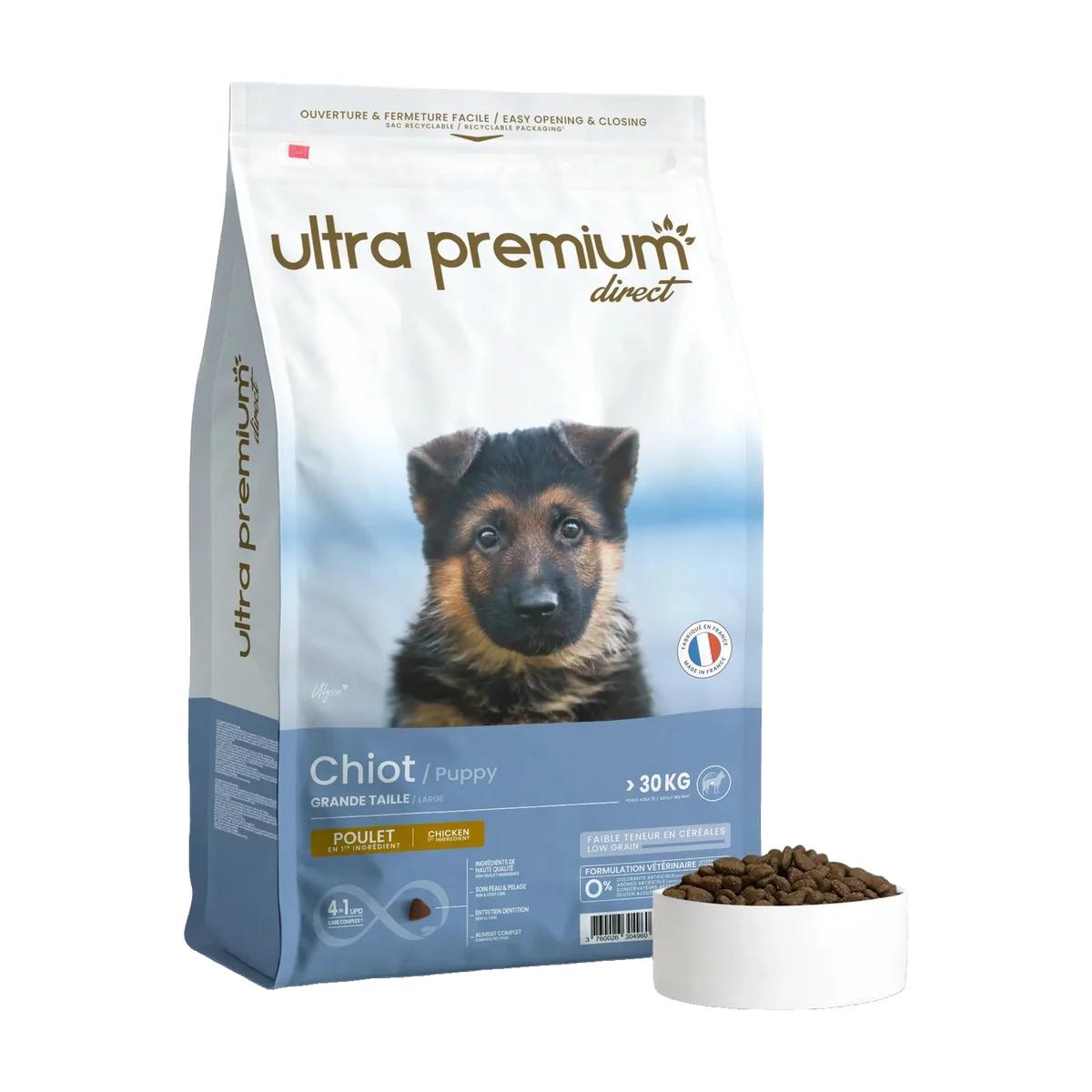 Ultra Premium Direct Croquettes Super Premium pour chiot de grande taille (adulte plus de 30 kg) 12 kg