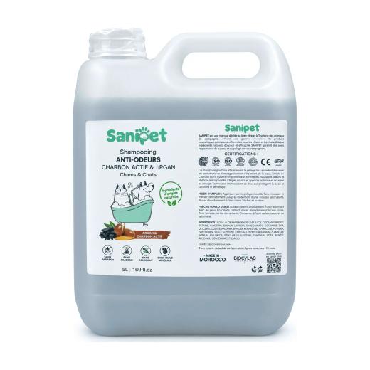 Sanipet Shampoing Anti-Odeurs Charbon Actif & Argan pour Chien et Chat 5 L, Sanipet à Casablanca