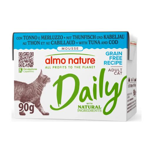 Almo Nature Daily Mousse au Thon & Cabillaud 90 g pour Chat Adulte, Almo Nature à Casablanca